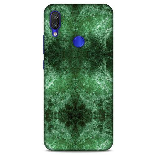 Mermer Desenli (12) Tema Koruyucu Silikon Yeşil Xiaomi Redmi Note 7 Kılıf