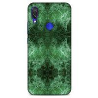 Mermer Desenli (12) Tema Koruyucu Silikon Yeşil Xiaomi Redmi Note 7 Kılıf