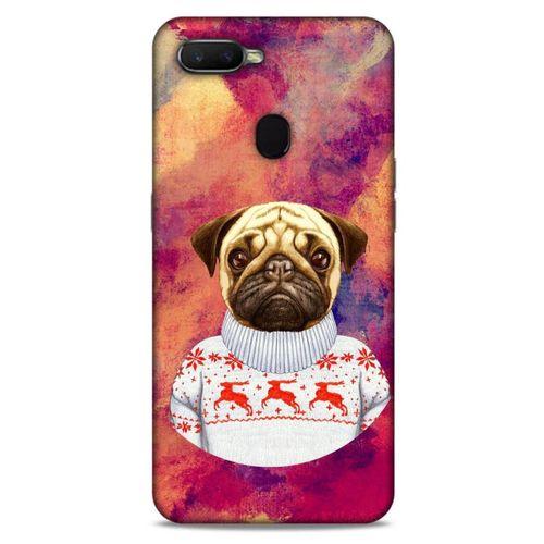 Oppo Ax7 Kılıf Köpek Kıyafetleri (6) Silikon Kılıf Pug Kazak