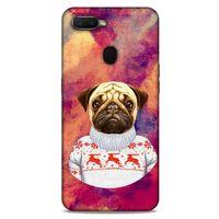 Oppo Ax7 Kılıf Köpek Kıyafetleri (6) Silikon Kılıf Pug Kazak