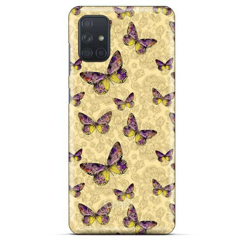 Samsung Galaxy M51 Kılıf Kelebek Etkisi (38) Neo Hybrid Kılıf Kırmızı Tonlar