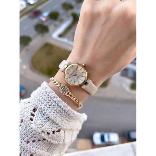 Ferrucci Deri Kordon Mini Vintage Seri 2 Yıl Garantili 3 Atm Dayanıklı Kadın Kol Saati+Bileklik 645K