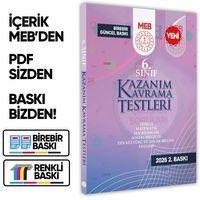 2026 6 Sınıf MEB Tüm Dersler Kazanım Kavrama Testleri KKT Yaprak Test Kitabı BASKI ÜCRETİ