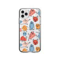 iPhone 11 Pro Sevimli Kedi Figürleri Desenli Premium Şeffaf Silikon Kılıf