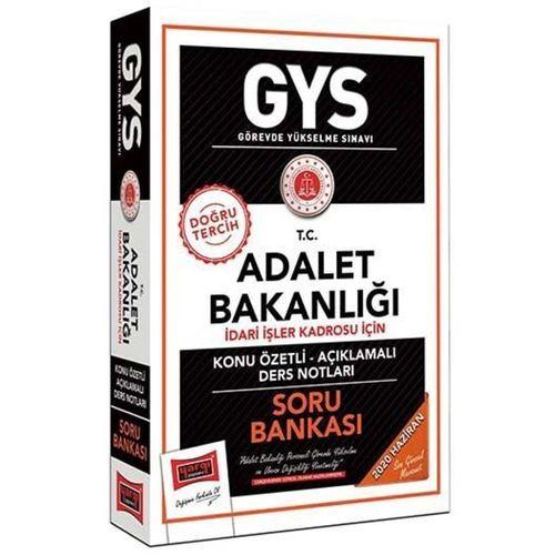 GYS T.C. Adalet Bakanlığı İdari İşler Kadrosu İçin Konu Özetli Soru Bankası Yargı Yayınları