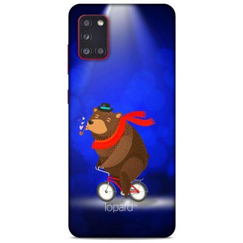 Samsung Galaxy A31 Kılıf FunnyMaX (43) Thin Fit Kılıf Lacivert Ayılı