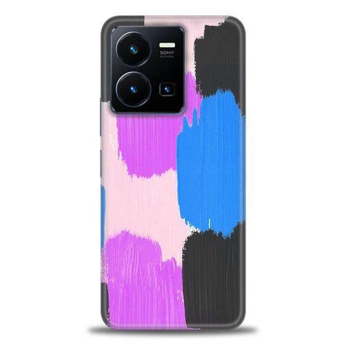 Xiaomi Redmi Note 12 Pro 5G Kılıf HD Baskılı Kılıf - Mor Siyah + Tam Ekran Koruyucu