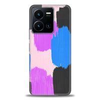 Xiaomi Redmi Note 12 Pro 5G Kılıf HD Baskılı Kılıf - Mor Siyah + Tam Ekran Koruyucu
