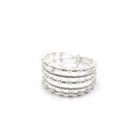 Beş Sıra İncili Su Yolu Bileklik - Gümüş