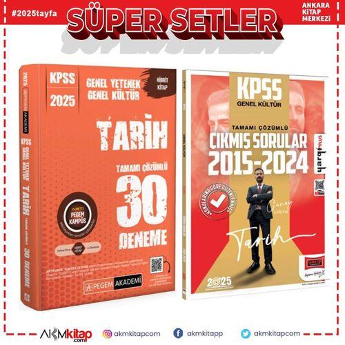 2025 KPSS Pegem Tarih Deneme ve Yargı Çıkmış Sorular Seti 2 Kitap