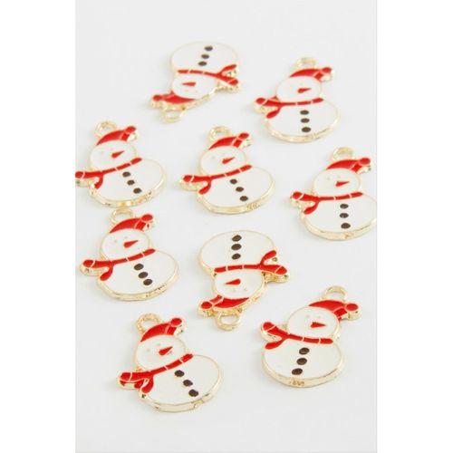 Kardan Adam Yılbaşı Mineli Kolye Ucu 1 Adet