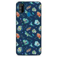 Samsung Galaxy M30s Kılıf Baskılı Özel Seri Taşlı (45) Liquid Air Kılıf