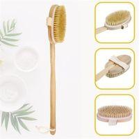 Doğal At Kılı Selülit Karşıtı Sapı Çıkabilen Ahşap Banyo Fırçası
