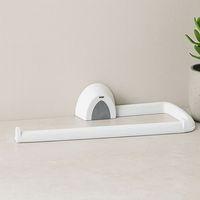 Kağıt Havlu Askısı Yapışkanlı Duvara Monte Beyaz Plastik