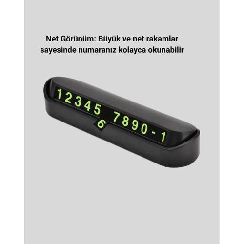 Gri Alüminyum Araç İçi Telefon Numaratörü – Dayanıklı, Modern Ve Net Görünürlük Sağlayan Tasarım