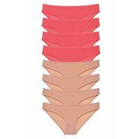 8 adet Süper Eko Set Likralı Kadın Slip Külot Fuşya Ten