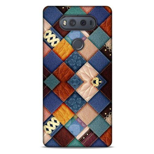 LG K61 Kılıf Patchwork (31) TPU Kılıf Karışık Renkli