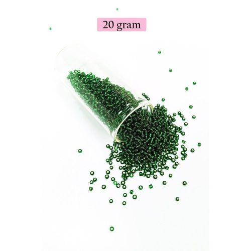 Dökme Cam Kum Boncuk (11/0) 2 mm - 4 Renk - Toplam 80 Gram - BNC399