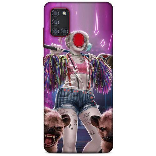 Samsung Galaxy A21s Uyumlu Kılıf Harley Quinn (35) Fit Design Kılıf Lavanta pembesi