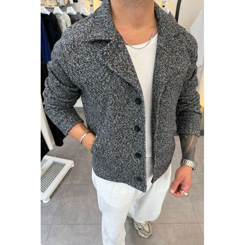 Slimfit Yakalı Düğme Kapamalı Astarsız Yan Cep Kaşe Ceket
