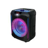Zore GD-907 Dijital LED Göstergeli FM Radyolu Mikrofonlu RGB TWS 8 inç Stereo Bass Kablosuz Karaoke Hoparlör