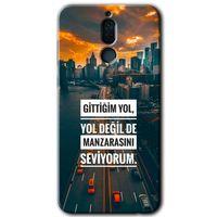Huawei Mate 10 Lite Kılıf Baskılı Kapak - Manzara Seviyorum + 5D Tam Kaplayan Cam
