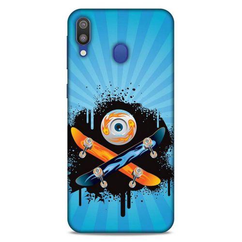 Lopard Samsung Galaxy M20 Uyumlu Kılıf Tattoo's (13) Silikon Kap Snowboard