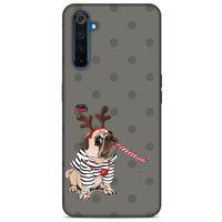 Animax Boynuzlu Pug Oppo Realme 6 Kılıf Desenli Silikon