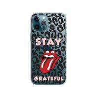 iPhone 12 Pro Max Stay Grateful Lens Korumalı Şeffaf Telefon Kılıfı
