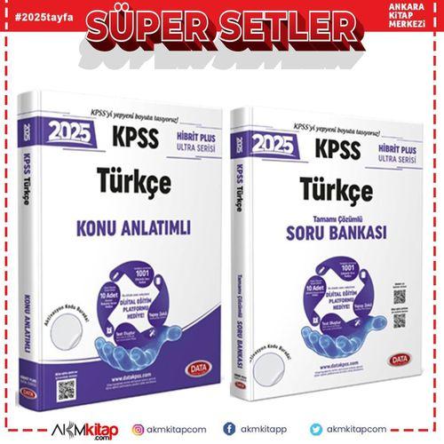 Data Yayınları 2025 KPSS Türkçe Konu ve Soru Bankası Seti 2 Kitap