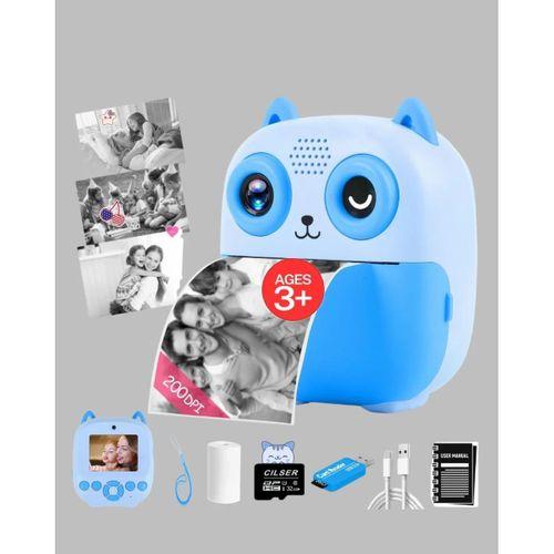 48mp Termal Baskılı Çocuk Dijital Kamera 1080p Video 2.4'' Ekran 6x Zoom