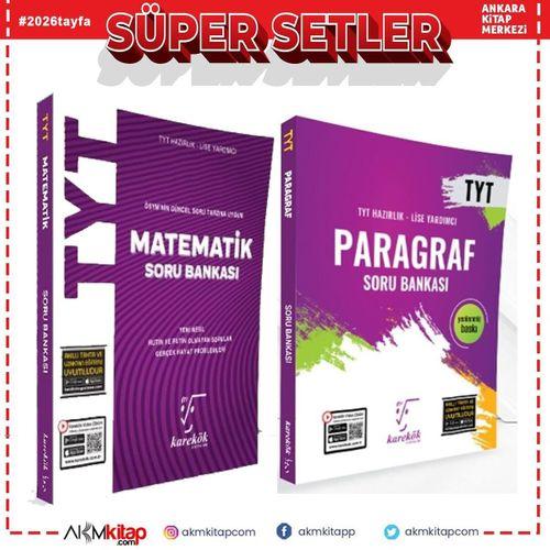 Karekök TYT Matematik ve Paragraf Soru Bankası Seti 2 Kitap