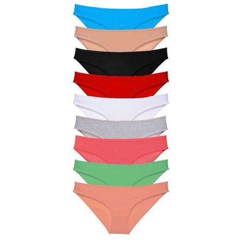 9 Adet Süper Eko Set Likralı Kadın Slip Külot Tüm Renkler