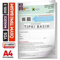 YDS İngilizce 2025/2 TEMMUZ Yabancı Dil Sınavı ÖSYM Tıpkı Basım Çıkmış Soru Deneme Kitapçığı