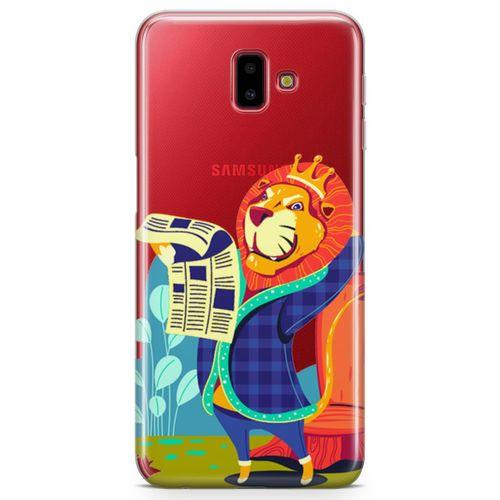 Samsung Galaxy J6 Plus Kılıf Aslan Kral Arka Kapak Koruma Desenli Full Koruyucu