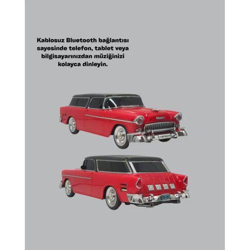 Retro Araba Şekilli Kablosuz Bluetooth Hoparlör