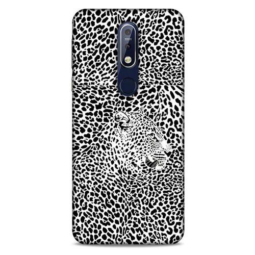 Animax Kaplan Silüet Nokia 7.1 Kılıf Desenli Silikon