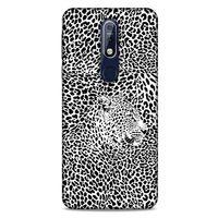 Animax Kaplan Silüet Nokia 7.1 Kılıf Desenli Silikon