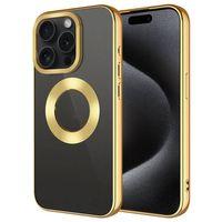 Apple iPhone 15 Pro Max Kılıf Tek Kamera Çerçeveli Logo Gösteren Zore Omega Kapak