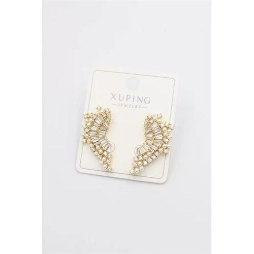 Taşlı Küpe - Altın