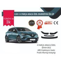 Renault Clio 5 2019 Sonrası  4 Parça Ön Lip Siyah