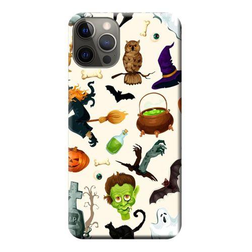 iPhone 12 Pro Kılıf Halloween Baskılı Esnek TPU Silikon