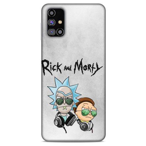 Samsung Galaxy M31s Uyumlu Kılıf Rick And Morty (4) Koruma Kılıfı Eye Patch Morty