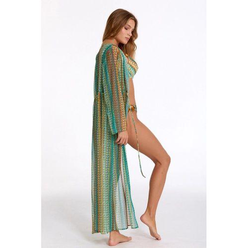 Argento 2106-3018 Kadın Önü Açık Uzun Kaftan