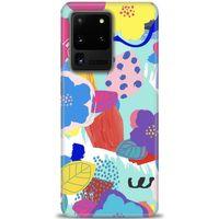 Samsung Galaxy S20 Ultra Kılıf HD Baskılı Kılıf - Flowers + Tam Ekran Koruyucu