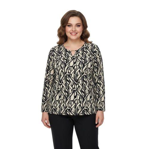 Kadın V Yaka Modelli Baskılı Bluz BGL-ST05102