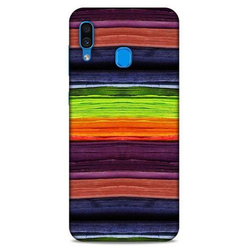 Lopard Samsung Galaxy A30 Uyumlu Kılıf Wood'X (27) Tasarımlı Kılıf Baskılı