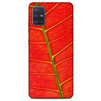 Lopard Samsung Galaxy A51 Uyumlu Kılıf Bahar (32) Soft Silikon Kılıf Kırmızı