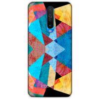 Xiaomi Redmi K30 5G Kılıf Pastel Renkler (25) Antişok Kapak Mavi Sarı