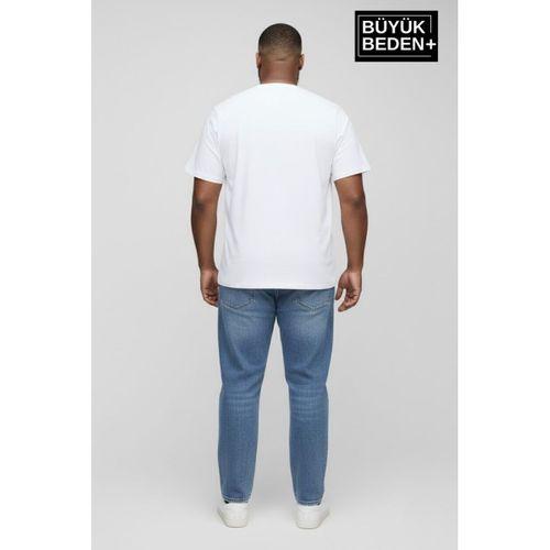 Büyük Beden Erkek Basic Tişört – Pamuklu Düz T-Shirt 3XL-6XL SPR26BTS10